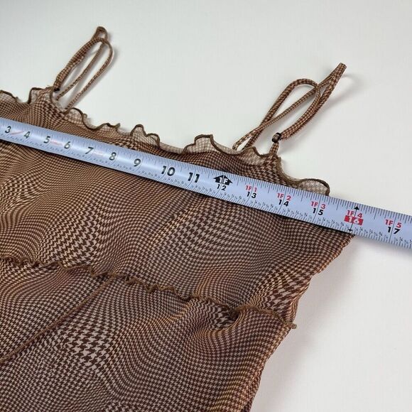 Urban Outfitters Moxie Mesh Mini Slip Dress M Whimsigoth Fairy Grunge goblin - Picture 8 of 15